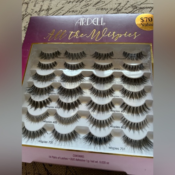 False Lashes Collection—42 pairs of lashes with kit, applicators, and glue - Picture 2 of 5